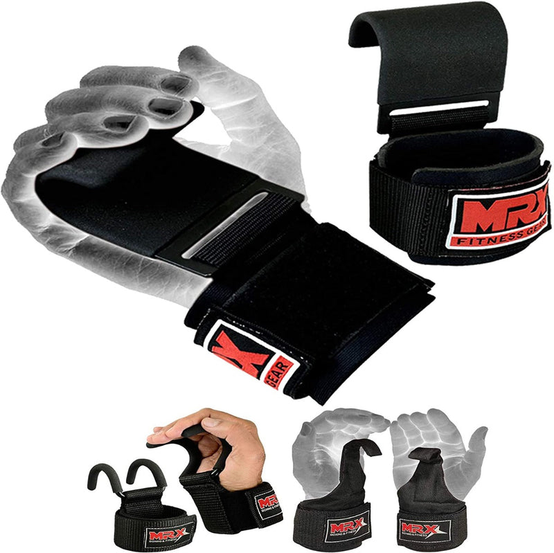 Load image into Gallery viewer, MRX - Weight Lifting Metal Hooks Gym Bodybuilding Workout Deadlift 3 Styles