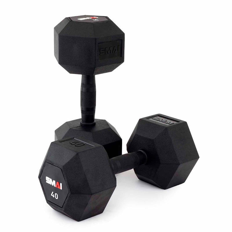 Load image into Gallery viewer, SMAI - Rubber Hex Dumbbells (Pair)