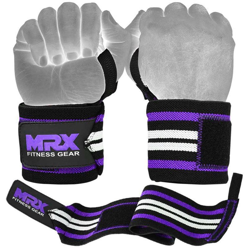 Load image into Gallery viewer, MRX - Power Weightlifting Wrist Wraps Premium Quality Bodybuilding Gym Workout Straps