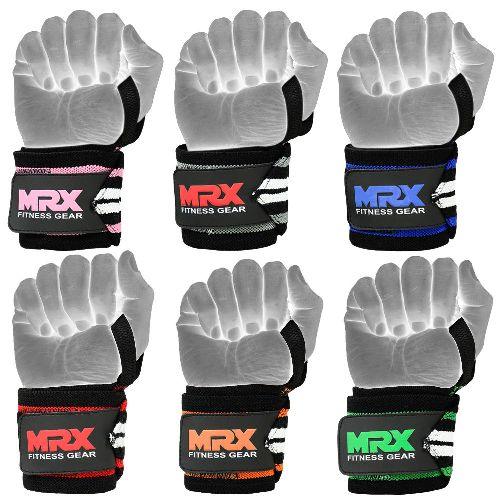 Load image into Gallery viewer, MRX - Power Weightlifting Wrist Wraps Premium Quality Bodybuilding Gym Workout Straps