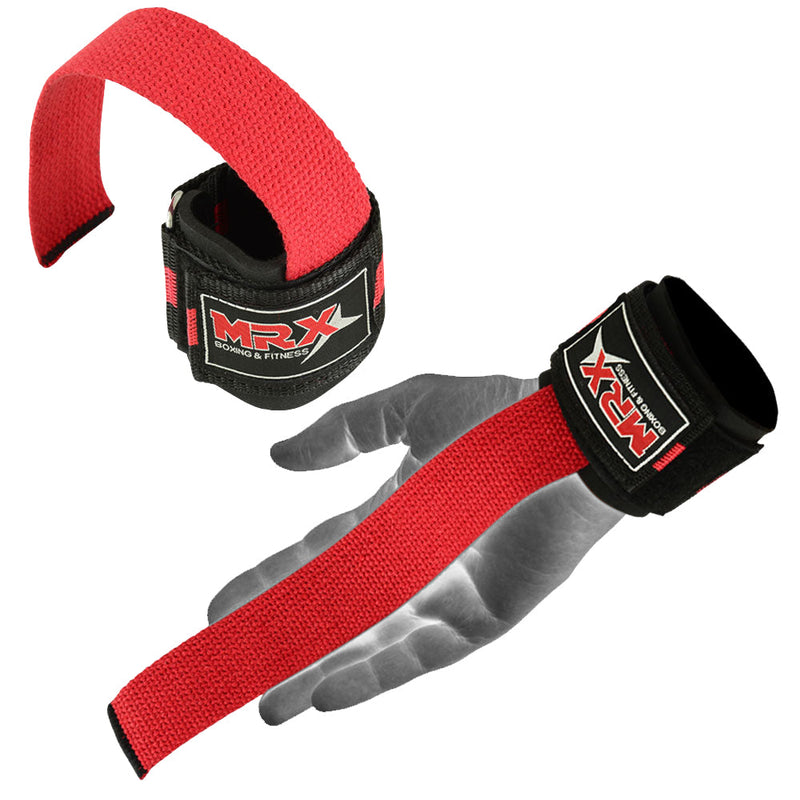 Load image into Gallery viewer, MRX Products - 2 Pairs MRX Weight Lifting Straps with Wrist Support for Men & Women Gym Workouts