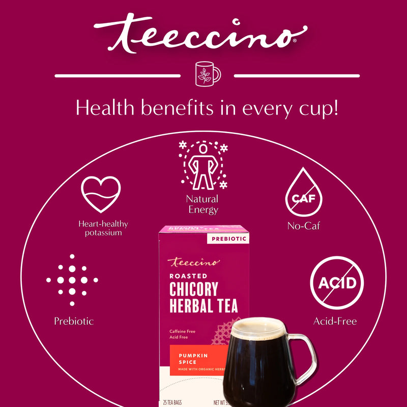 Load image into Gallery viewer, Teeccino - Pumpkin Spice Roasted Herbal Tea