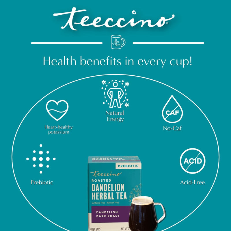 Load image into Gallery viewer, Teeccino - Dandelion Dark Roast Roasted Herbal Tea