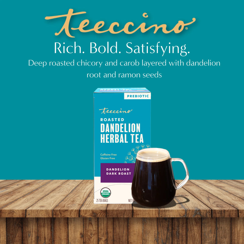 Load image into Gallery viewer, Teeccino - Dandelion Dark Roast Roasted Herbal Tea
