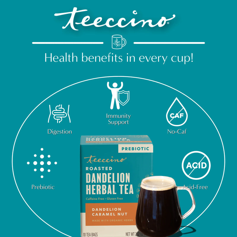 Load image into Gallery viewer, Teeccino - Dandelion Caramel Nut Roasted Herbal Tea