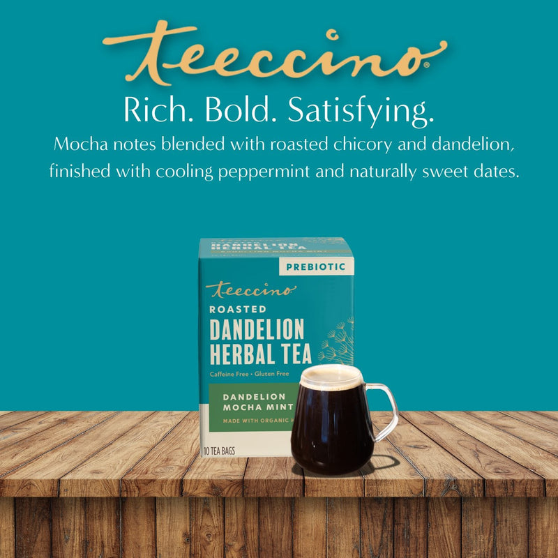 Load image into Gallery viewer, Teeccino - Dandelion Mocha Mint Roasted Herbal Tea