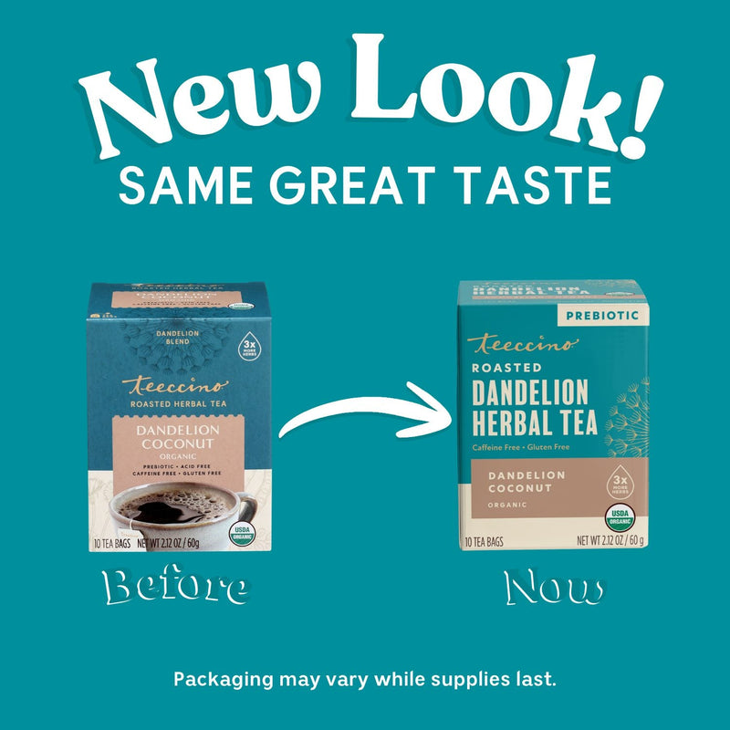 Load image into Gallery viewer, Teeccino - Dandelion Coconut Roasted Herbal Tea