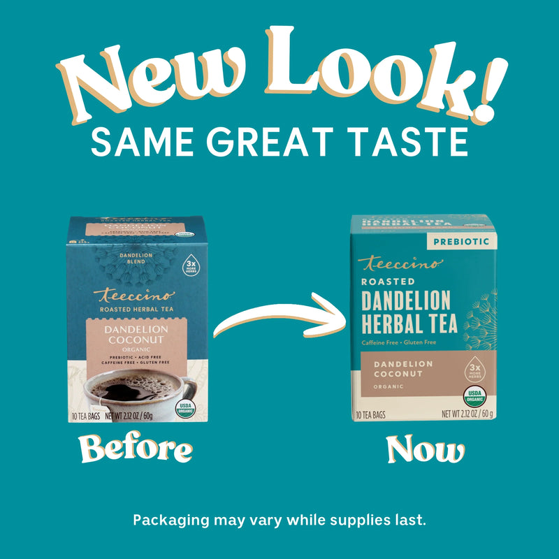 Load image into Gallery viewer, Teeccino - Dandelion Coconut Roasted Herbal Tea