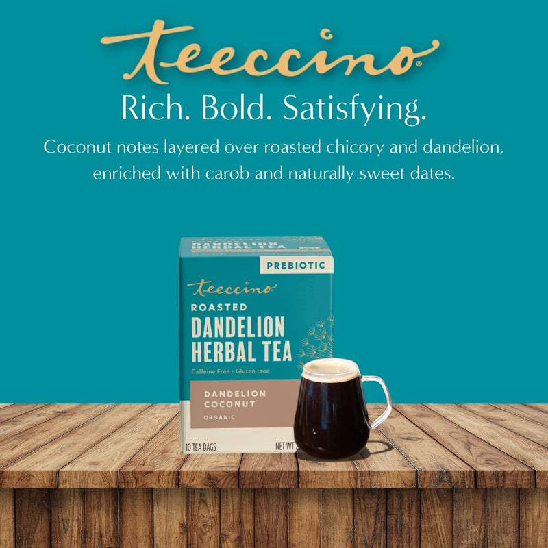 Load image into Gallery viewer, Teeccino - Dandelion Coconut Roasted Herbal Tea