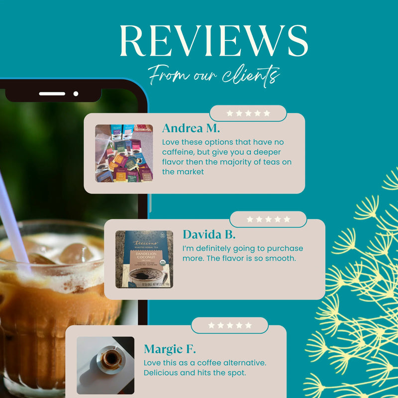 Load image into Gallery viewer, Teeccino - Dandelion Coconut Roasted Herbal Tea