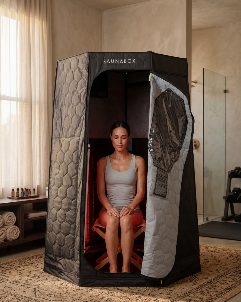 Load image into Gallery viewer, Saunabox - Pulse PRO: Infrared Sauna with Red-Light Therapy