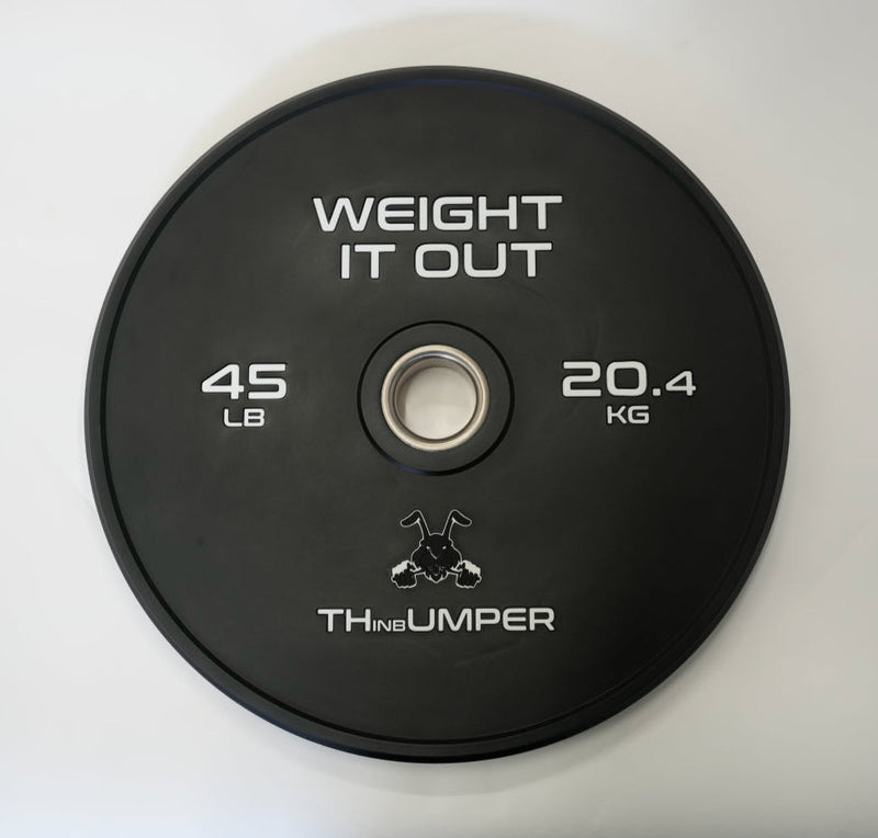 Load image into Gallery viewer, Weight It Out - 'Thumper' Thin Bumper Weight Plate Pairs. (Thinnest Bumper Plates Ever!)