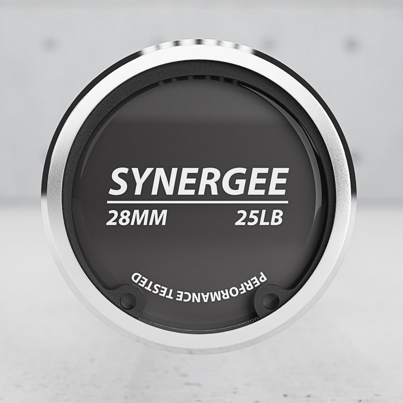 Load image into Gallery viewer, Synergee - 20 lb / 25 lb Olympic Barbell (4 ft / 4'8")