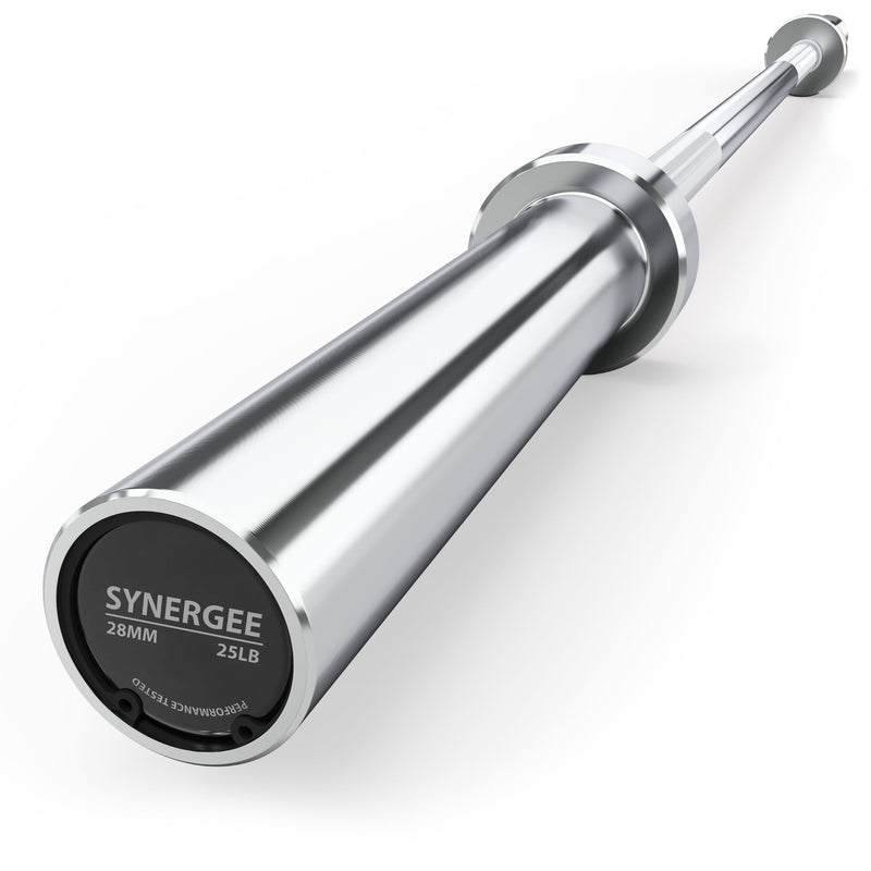 Load image into Gallery viewer, Synergee - 20 lb / 25 lb Olympic Barbell (4 ft / 4'8")