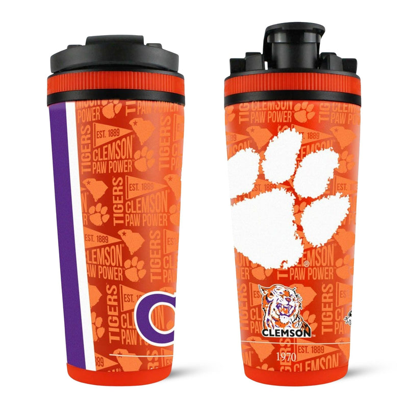 Load image into Gallery viewer, Ice Shaker - Officially Licensed Clemson University 26oz Ice Shaker