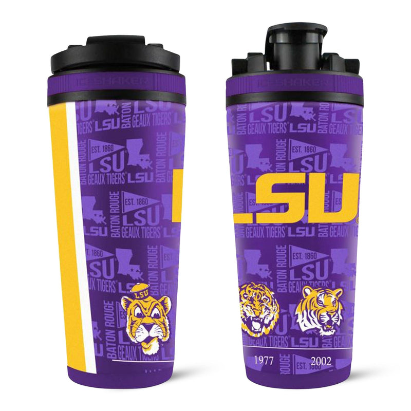 Load image into Gallery viewer, Ice Shaker - Officially Licensed Louisiana State University 26oz Ice Shaker