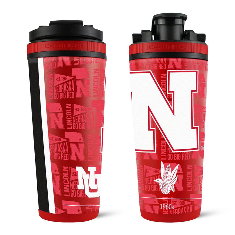 Load image into Gallery viewer, Ice Shaker - Officially Licensed University of Nebraska 26oz Ice Shaker