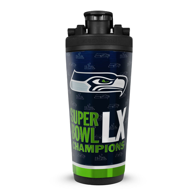 Load image into Gallery viewer, Ice Shaker - Seattle Seahawks Super Bowl LX Champions 26oz Ice Shaker