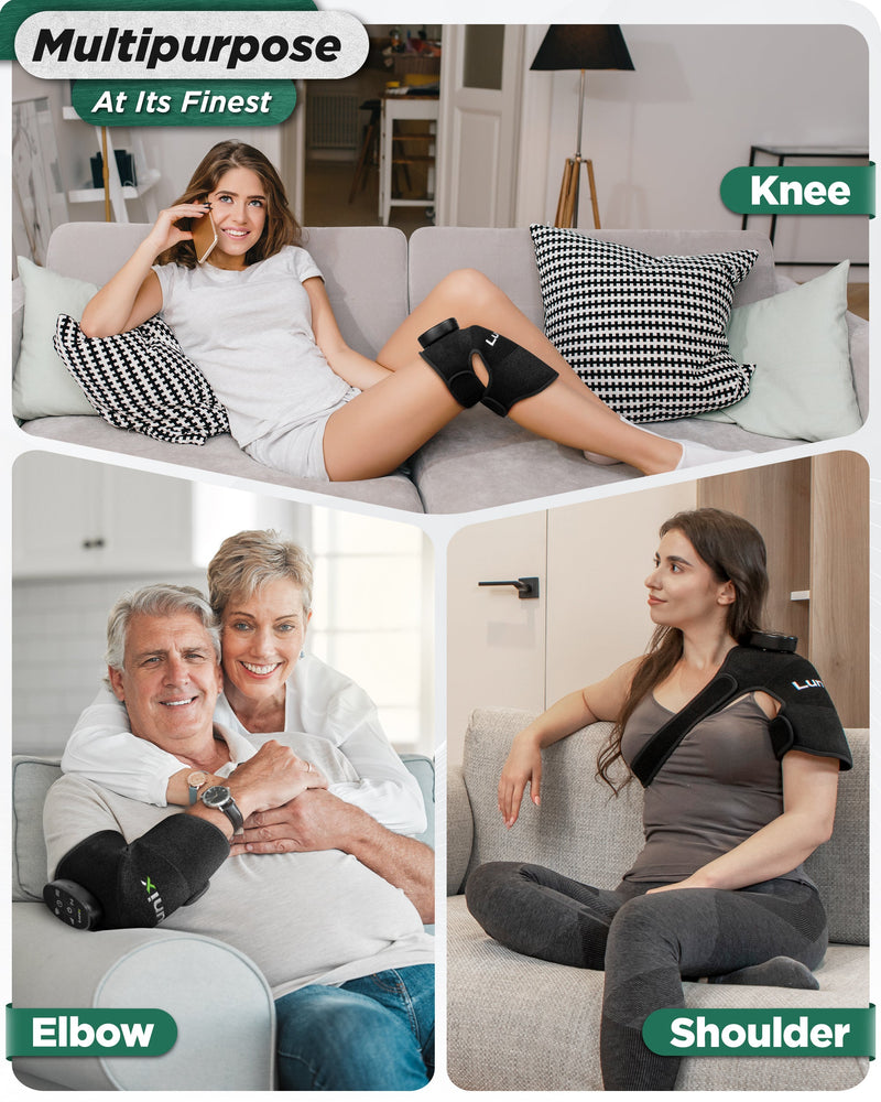 Load image into Gallery viewer, Lunix - LX19 Red Light Therapy for Knee, Elbow and Shoulder, Charcoal Black