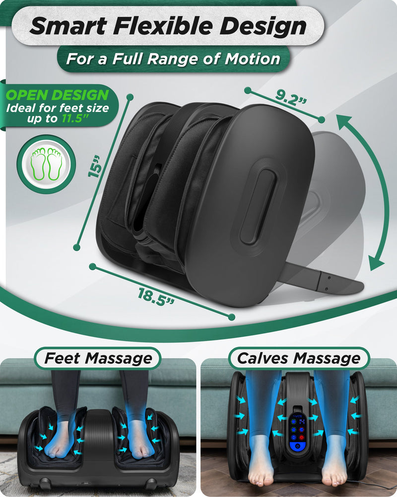 Load image into Gallery viewer, Lunix - LX21 Shiatsu Foot and Calf Massager with Remote - Black