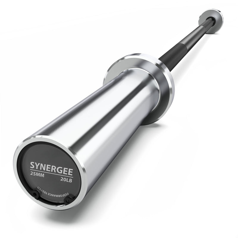 Load image into Gallery viewer, Synergee - 20 lb / 25 lb Olympic Barbell (4 ft / 4'8")