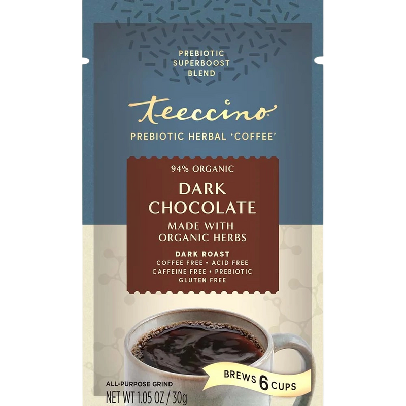 Load image into Gallery viewer, Teeccino - Dark Chocolate Prebiotic SuperBoost Herbal Coffee