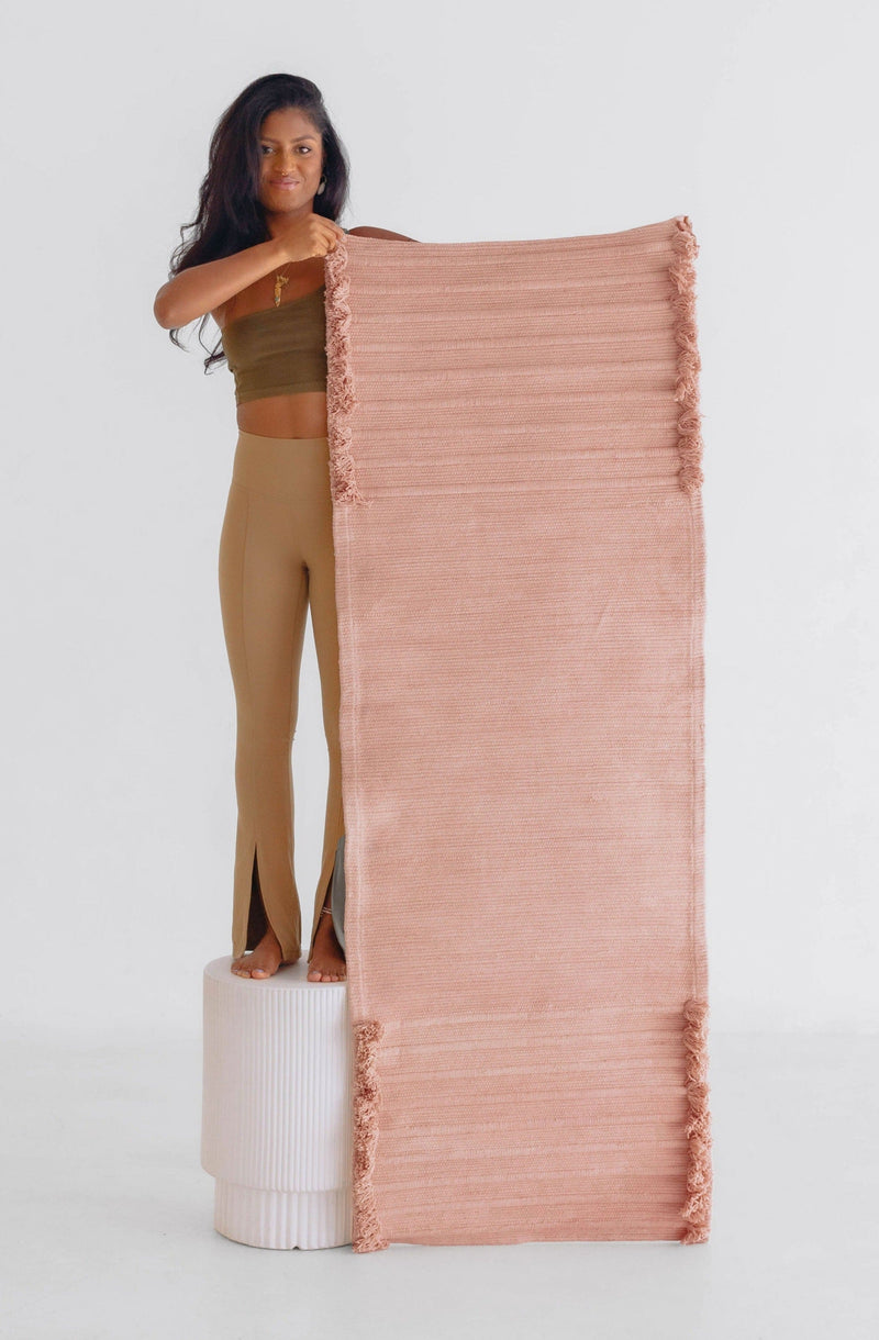 Load image into Gallery viewer, Oko Living - Rose Quartz - Naturally Dyed Herbal Yoga Mat