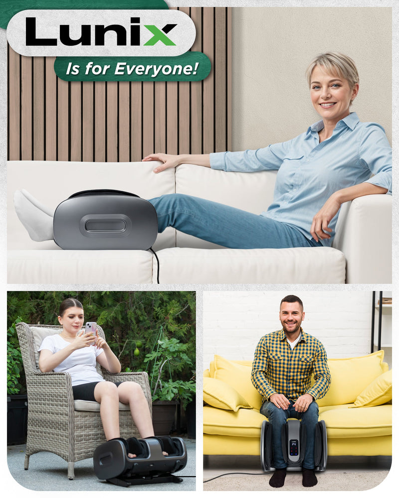 Load image into Gallery viewer, Lunix - LX20 Foot and Calf Massager for Plantar Fasciitis, Neuropathy Relief, Granite Gray