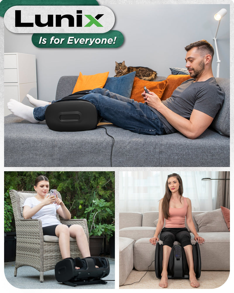 Load image into Gallery viewer, Lunix - LX21 Shiatsu Foot and Calf Massager with Remote - Black