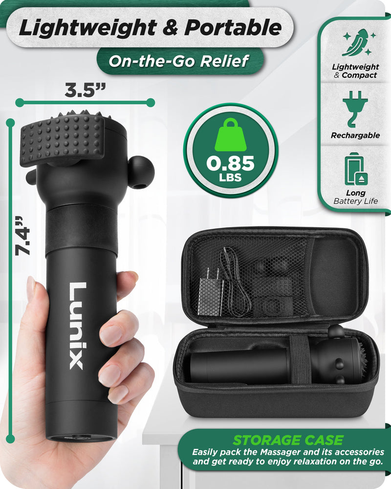 Load image into Gallery viewer, Lunix - LX28 Deep Tissue Massage Gun Massager, Charcoal Black