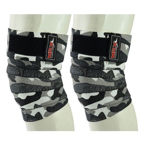 Load image into Gallery viewer, MRX - Weightlifting Knee Wraps Gym Workout Lifting Wrap Camo Style Unisex - Camo Gray