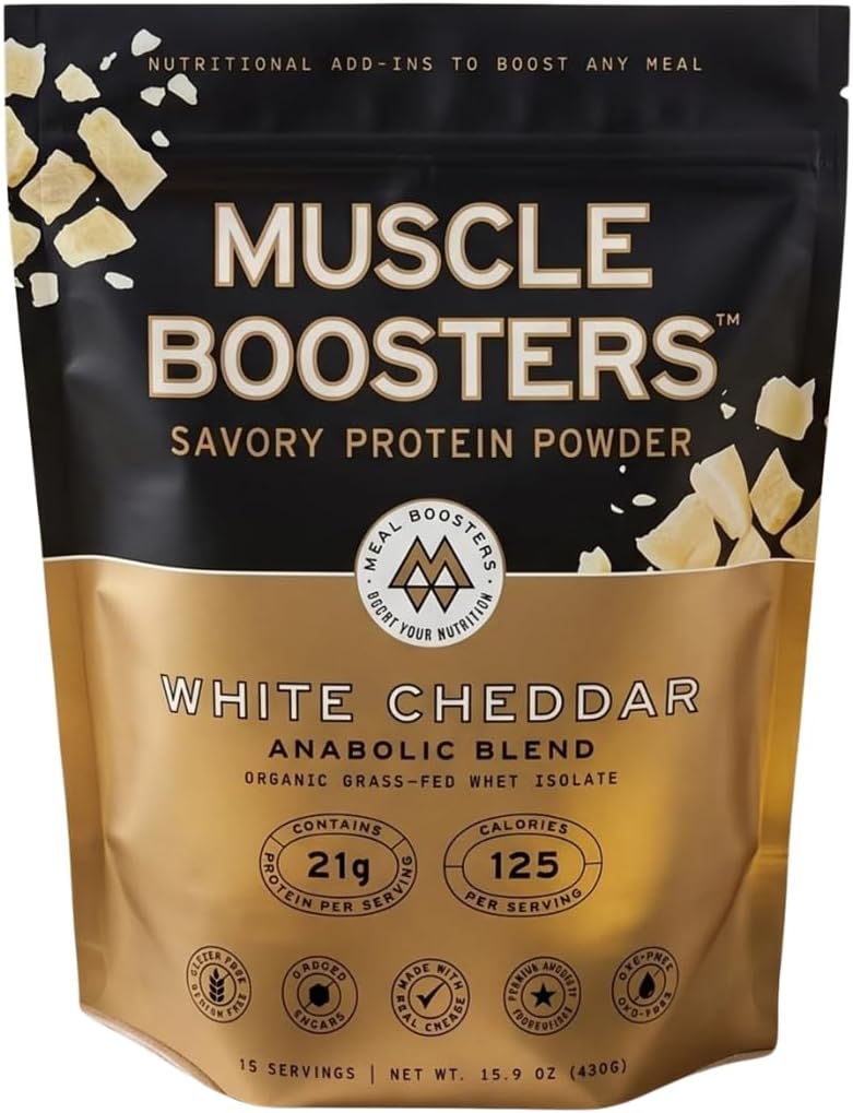 Load image into Gallery viewer, Meal Boosters - Muscle Boosters White Cheddar (10 Single-Serve Packs) - Protein Supplements