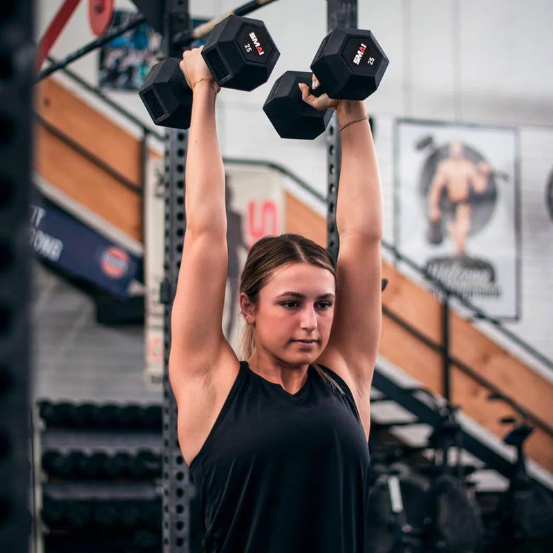 Load image into Gallery viewer, SMAI - Rubber Hex Dumbbells (Pair)