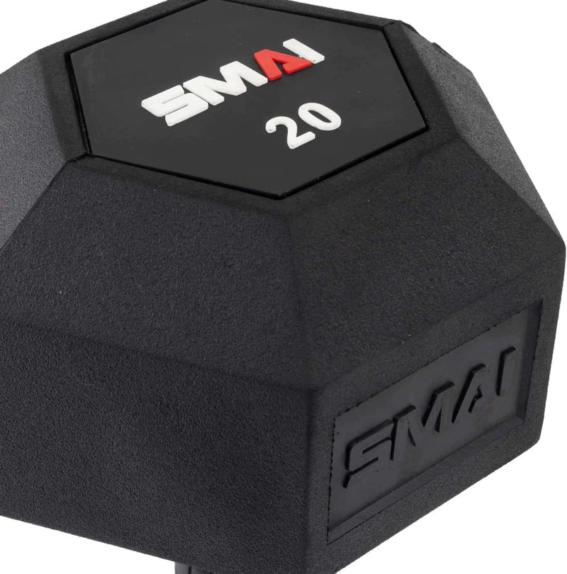 Load image into Gallery viewer, SMAI - Rubber Hex Dumbbells (Pair)