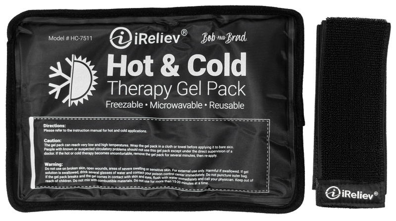 Load image into Gallery viewer, iReliev - Premium Reusable Hot and Cold Therapy Gel Pack with Securement Straps
