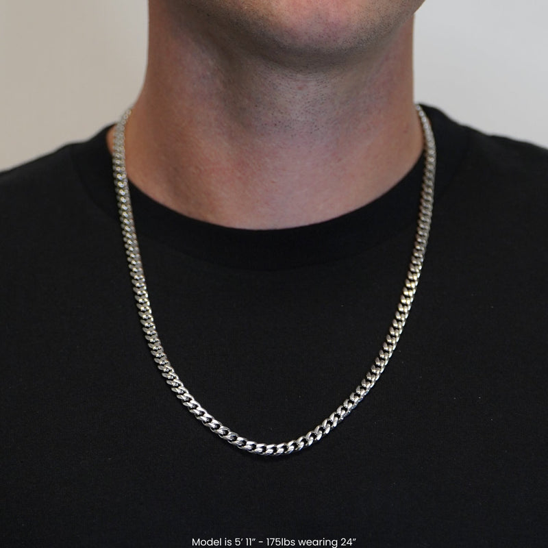 Load image into Gallery viewer, Elite Athletic Gear - 6mm Cuban Link Chain Necklace - Stainless Steel