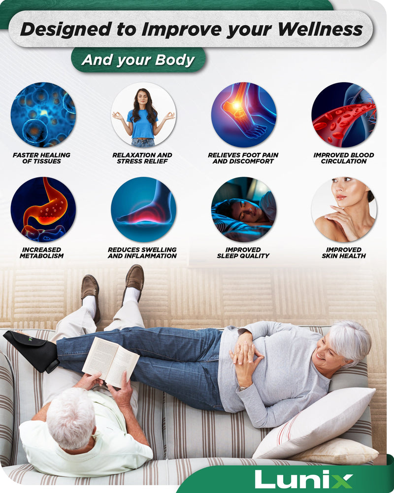 Load image into Gallery viewer, Lunix - LX24 Red Light Therapy for Feet, Charcoal Black