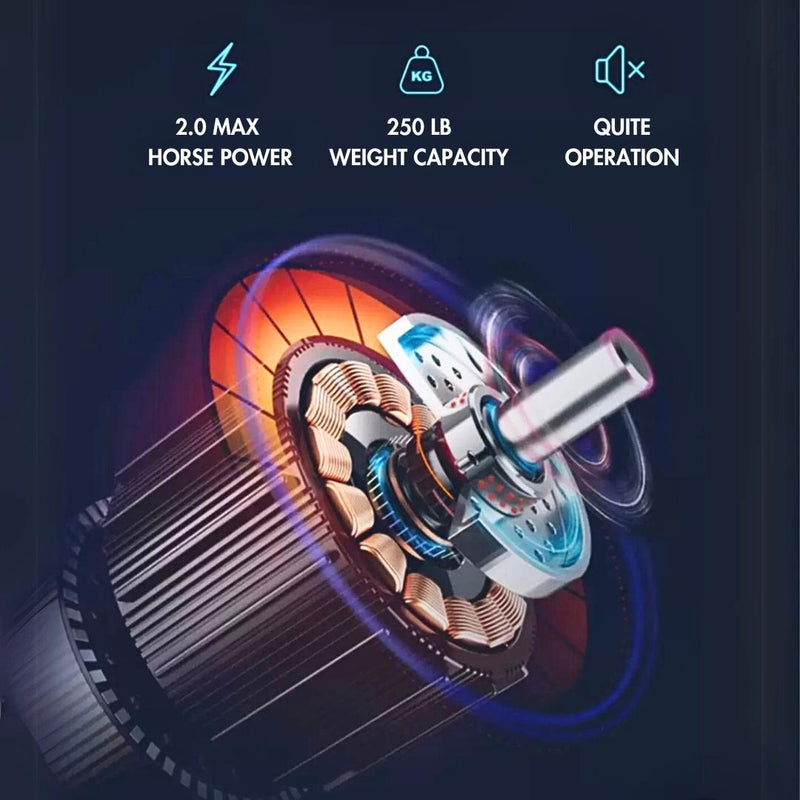 Load image into Gallery viewer, Muscle D Fitness - Light Commercial Folding Treadmill - LED Display - Heart Rate Monitor - Safety Clip