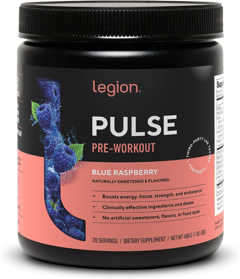 Load image into Gallery viewer, Legion Athletics - Pulse Pre-Workout - Blue Raspberry