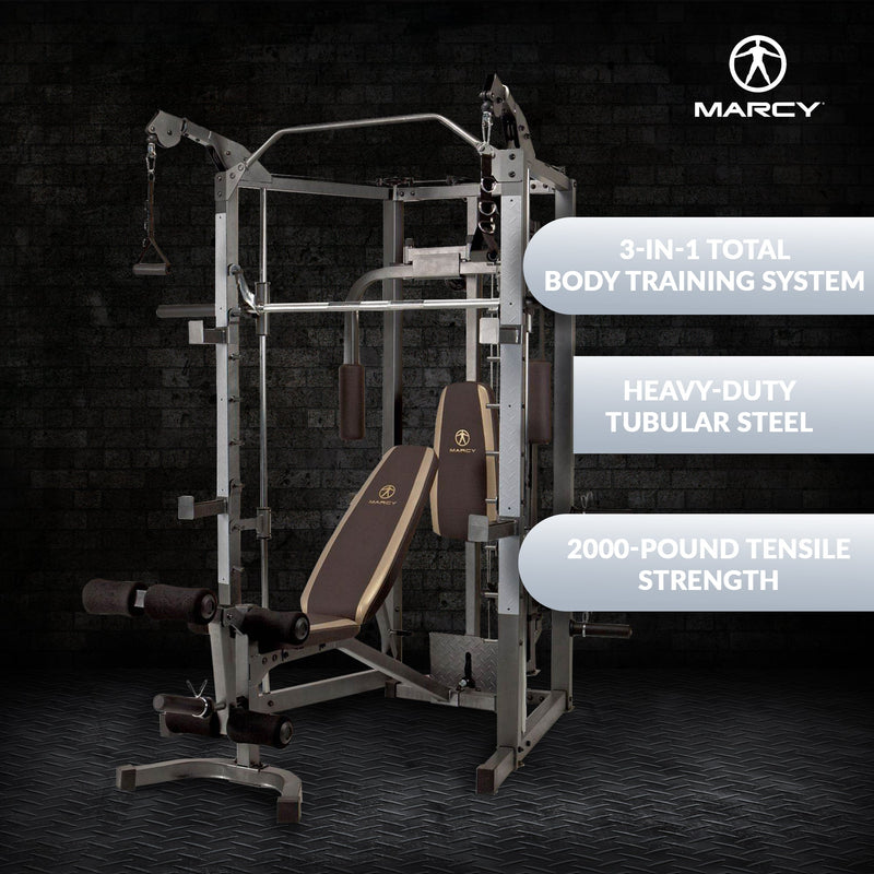 Load image into Gallery viewer, Marcy Combo Smith Heavy-Duty Total Body Strength Home Gym Workout Machine