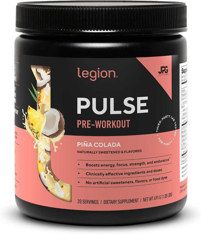 Load image into Gallery viewer, Legion Athletics - Pulse Pre-Workout - Pina Colada / 20 Servings