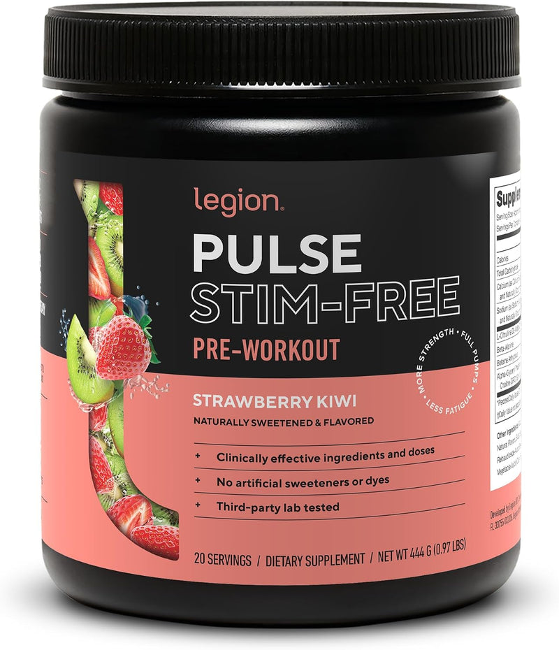 Load image into Gallery viewer, Legion Athletics - Pulse Stim-Free Pre-Workout - Strawberry Kiwi