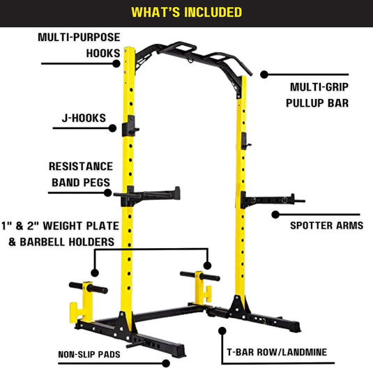 Hulkfit - Pro Series Squat Stand - 1000lb Capacity