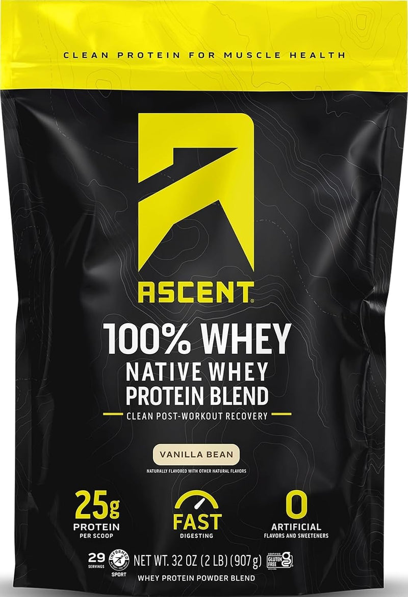 Load image into Gallery viewer, Ascent - 100% Whey Protein - Vanilla Bean / 2lb Bag