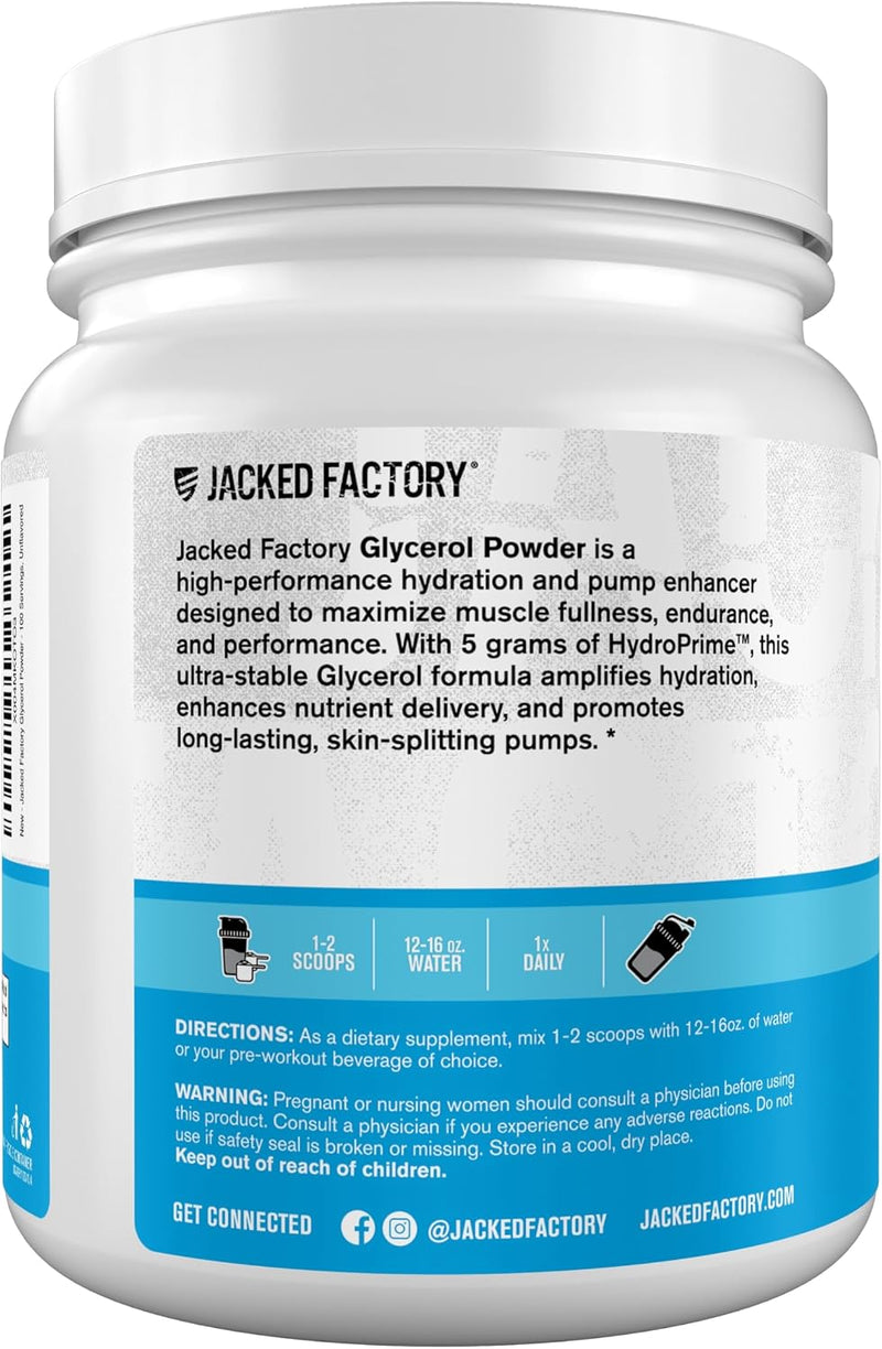 Load image into Gallery viewer, Jacked Factory - Glycerol Powder - Pre-Workout