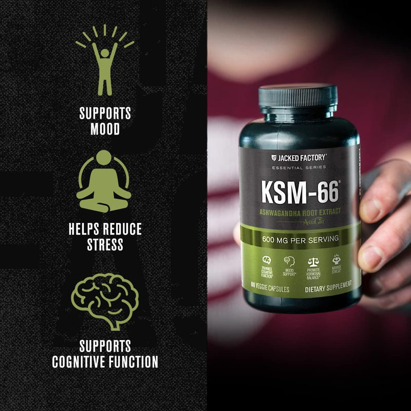 Load image into Gallery viewer, Jacked Factory - KSM-66 Ashwagandha Root - Adaptogen