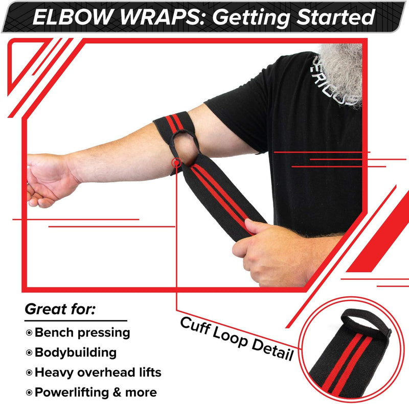 Load image into Gallery viewer, Serious Steel Fitness - Elbow Wraps (Pair)
