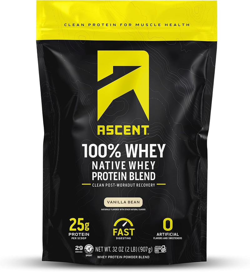 Load image into Gallery viewer, Ascent - 100% Whey Protein - Vanilla Bean / 1lb Bag