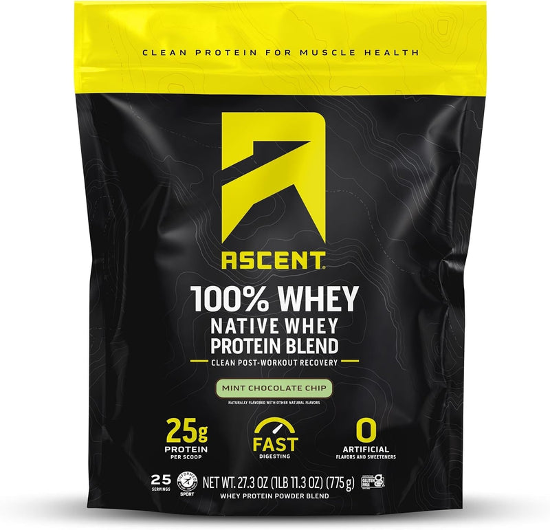 Load image into Gallery viewer, Ascent - 100% Whey Protein - Mint Chocolate Chip / 2lb Bag