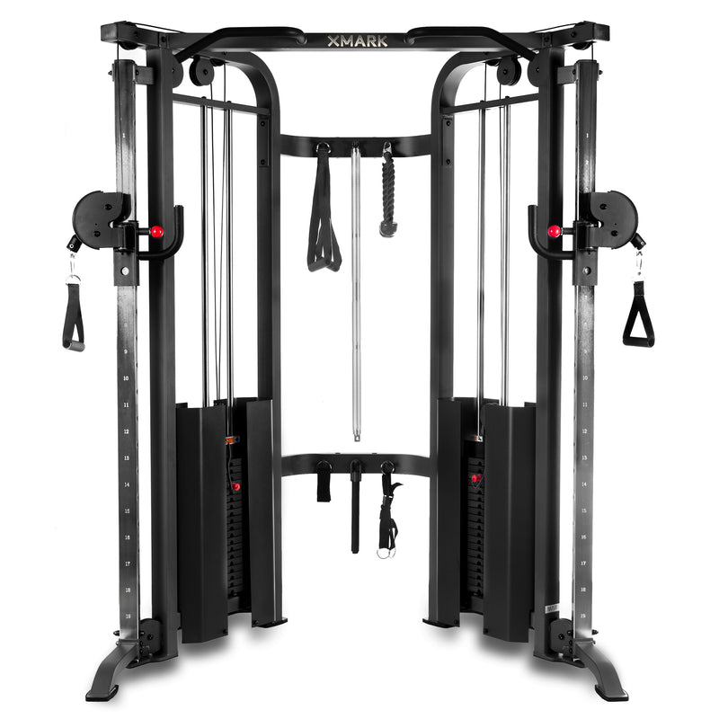 Load image into Gallery viewer, XMARK - Functional Trainer Cable Machine with Dual 200 lb Weight Stacks